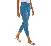 Roman Cropped Jeggings for Women UK Ladies Capri Stretchy Jeans Denim Legging Cotton Summer Trouser Three Quarter 3/4 Length Pull On Cut Off High Waist Smart