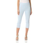 Roman Cropped Stretch Trouser Capri Summer Leggings 3/4 Pedal Pushers In Light Blue Light Blue 16