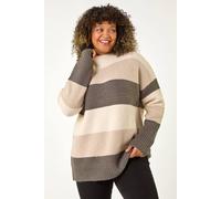 Curve Colour Block Stripe Knit Jumper Roman Natural 20