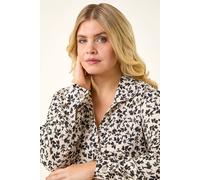Roman Women's Curve Floral Textured Blouse in Cream | Size: 18 Roman Cream 18