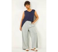 Roman Curve Front Pleat Trouser In Grey Grey 20