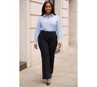 Roman Women's Curve Full Length Bootcut Trouser in Black | Size: 22/24