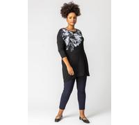 Roman Originals Stretch Trousers for Women UK Ladies High Waisted Pants Pull On Leggings Smart Slimming Office Work Fitted Tailored Tapered Regular & Plus Sizes - Plus Navy (28 in) - Size 20