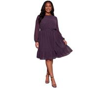 Roman Women's Curve Hotfix Tie Waist Dress in Plum | Size: 20