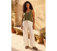 Roman Women's Curve Linen Mix Trousers in Stone | Size: 20 Roman Stone 20