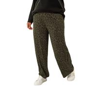 Roman Curve Paisley Wide Leg Culottes In Khaki Khaki 18