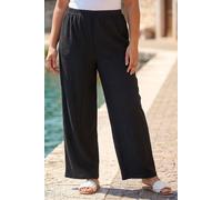 Roman Women's Curve Textured Stretch Trouser in Black | Size: 20 Roman Black 20
