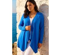 Roman Women's Curve Waterfall Longline Cardigan in Royal | Size: 26-28 Roman Royal 26-28