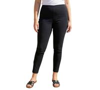 Roman Curve Women Full Length Stretch Trousers - Ladies Spring Everyday Summer Evening Vacation Work Holiday Smart Casual - Plus Black (28 in) - Size 16