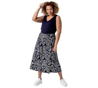 Roman Curve Women Plain V-Neck Vest Top - Ladies Spring Everyday Summer Evening Vacation Work Holiday Sleeveless Smart Casual - Navy - Size 18