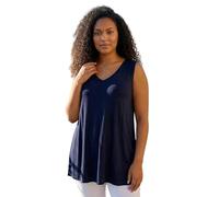 Roman Women's Curve Plain V-Neck Vest Top in Navy | Size: 26-28 Roman Navy 26-28