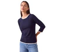 Roman Diamante Button Scallop Edge Jumper for Women UK Ladies Autumn Everyday Winter Holiday Round Neckline Comfy Long Sleeve Soft Slim Fit Knitted Sweater Warm Tops