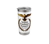 Roman Eagle SPQR Roma Invicta History Enthusiast Tee Stainless Steel Insulated Tumbler