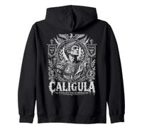 Roman Emperor Caligula Tyrant Uncrowned Dark Zip Hoodie