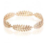 Roman Emperor Crown Gold Leaf Crown Laurel Wreath Goddess Tiara Roman Greek Toga Costume Men Women Girls Gold Headband Bridal Hair Accessories Leaf Headdress Round Headpiece for Wedding Halloween