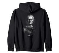 Roman Emperor Tiberius Caesar Portrait Zip Hoodie