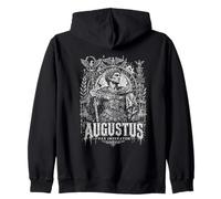 Roman Empire Augustus Pax Imperator SPQR Eagle Zip Hoodie