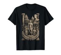 Roman Empire Design with Soldiers Colosseum Julius Caesar T-Shirt