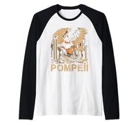 Roman Empire Pompeii Costume Volcano Souvenir Italy Raglan Baseball Tee