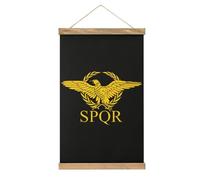 Roman Empire Senate SPQR Flag Hanging Poster Frame Vertical Wall Art Painting Tapestry Decoration for Living Room Office