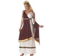 California Costumes 1000050247 ROMAN EMPRESS Gr dult-Sized Costume, White/Burgundy, XL