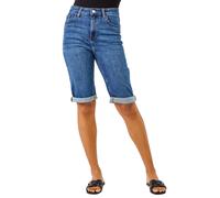 Roman Essential Stretch Knee Length Shorts In Mid Blue Mid Blue 16