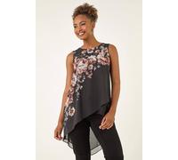 Roman Floral Embellished Wrap Top In Ivory Ivory 18