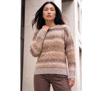 Roman Women's Fluffy Space Dye Jumper in Beige | Size: 16 Roman Beige 16
