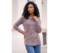 Roman Fluffy Yarn Jumper for Women UK Ladies Thick Sweater Warm Cosy Chunky Knitted Pullover Winter Furry Casual Smart Textured Everyday Cuddly Soft Knitwear