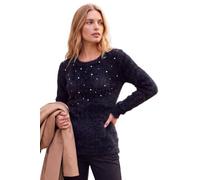 Roman Fluffy Yarn Jumper for Women UK Ladies Thick Sweater Warm Cosy Chunky Knitted Pullover Winter Furry Casual Smart Textured Everyday Cuddly Soft Knitwear