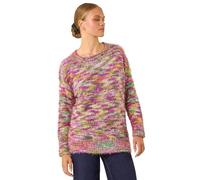 Roman Fluffy Yarn Jumper for Women UK Ladies Thick Sweater Warm Cosy Chunky Knitted Pullover Winter Furry Casual Smart Textured Everyday Cuddly Soft Knitwear - Wine - Size 14