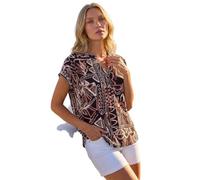 Roman Frill Bardot Top for Women- Ladies Cold Shoulder Off Shoulder Floral Print Spring Everyday Summer Holiday Sleeveless Soft Shirt Relaxed All-Over Blouses