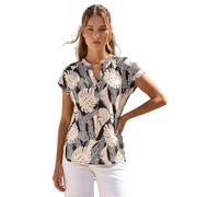 Roman Frill Bardot Top for Women- Ladies Cold Shoulder Off Shoulder Floral Print Spring Everyday Summer Holiday Sleeveless Soft Shirt Relaxed All-Over Blouses
