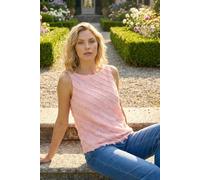 Roman Fringe Detail Trim Vest In Pink Pink 12