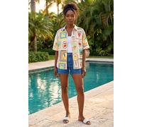 Roman Women's Fruit Print Button Through Shirt in Ivory | Size: 18 Roman Ivory 18