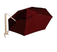 Roman Garden Parasol Replacement Canopy, 300 cm, Double Top, White | Polyester, Waterproof, Easy Installation, Fits 300 cm Roman Parasol, for Garden, Patio, Courtyard, 1 Pack