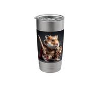 Roman Gladiator Hamster Tiny Sword Shield Stainless Steel Insulated Tumbler