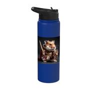 Roman Gladiator Hamster Tiny Sword Shield Stainless Steel Insulated Water Bottle