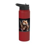 Roman Gladiator Hamster Tiny Sword Shield Stainless Steel Insulated Water Bottle