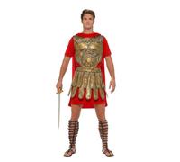Roman Gladiator Spartacus Costume Mens Gladiator Centurion Fancy Dress Outfit M,