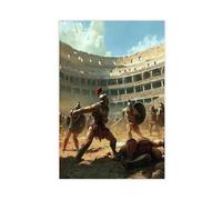 Roman Gladiators in The Colosseum Art Print Canvas Poster Bedroom Decor Landscape Decor Gift 20x30inch(50x75cm)