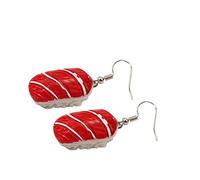 Roman Glass Earrings Women's Food Earrings Unique Statement Earrings with Angel Wings, one size, Plastic, No Gemstone