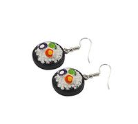 Roman Glass Earrings Women's Food Earrings Unique Statement Earrings with Angel Wings, one size, Plastic, No Gemstone