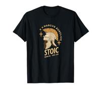 Roman Helmet Marcus Aurelius Stoic Stoicism Philosophy T-Shirt
