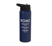 Roman History Kingdom Republic Empire Ancient Rome Stainless Steel Insulated Water Bottle