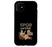 Roman History SPQR Julius Caesar Latin Meme Gift Idea Case for iPhone 11