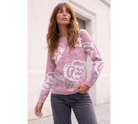 Roman Jacquard Rose Jumper In Light Pink Light Pink