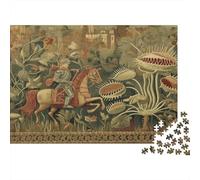 Roman Knights Fighting A Venus Flytrap Puzzle 1000pcs (75x50cm) Puzzles, Die Für Erwachsene Und Personen Ab 14 Jahren Geeignet Sind