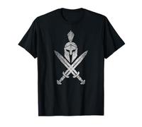 Roman Legion Soldier Gladiator Spartan Warrior Swords Helmet T-Shirt