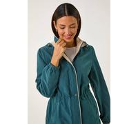 Roman Women's Lightweight Hooded Jacket in Teal | Size: 10 Roman Teal 10